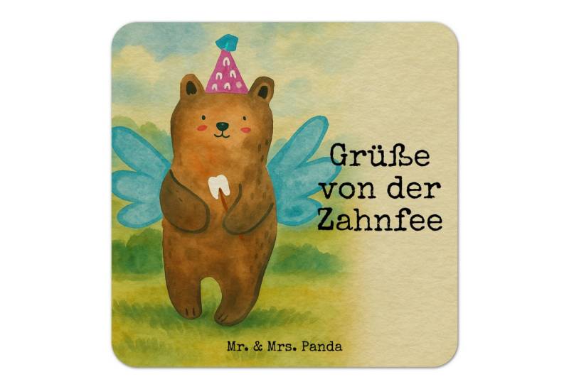 Wohndecke Bär Zahnfee Design 50er Set - Weiß - Geschenk, Bierdeckel, Gastgesche, Mr. & Mrs. Panda, Begeisternde Motive von Mr. & Mrs. Panda