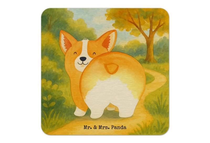 Wohndecke Corgi Po Design 25er Set - Weiß - Geschenk, Hundemotiv, Hundemama, Hu, Mr. & Mrs. Panda, Unvergessliche Designs von Mr. & Mrs. Panda