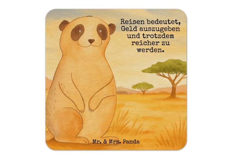 Wohndecke Erdmännchen Design 50er Set - Weiß - Geschenk, Wildtiere, Tischdeko, Mr. & Mrs. Panda, Schöne Motive von Mr. & Mrs. Panda