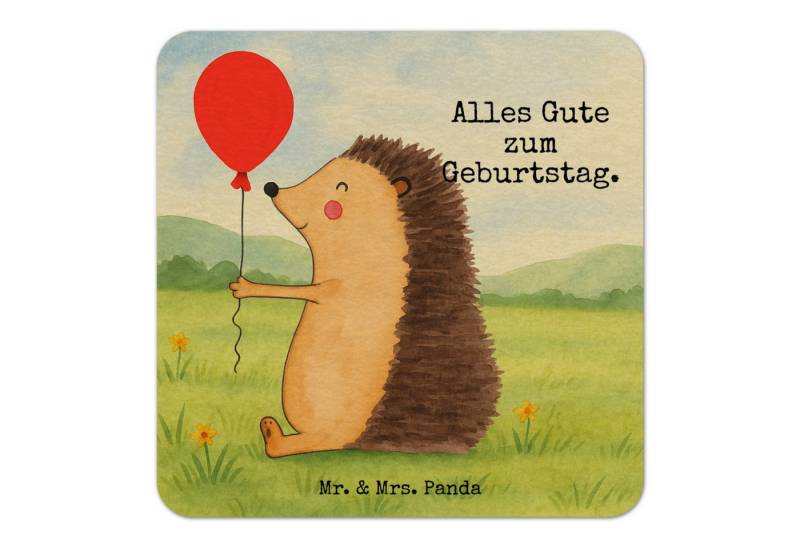 Wohndecke Igel Luftballon Design 50er Set - Weiß - Geschenk, Gute Laune, Glückw, Mr. & Mrs. Panda, Begeisternde Motive von Mr. & Mrs. Panda