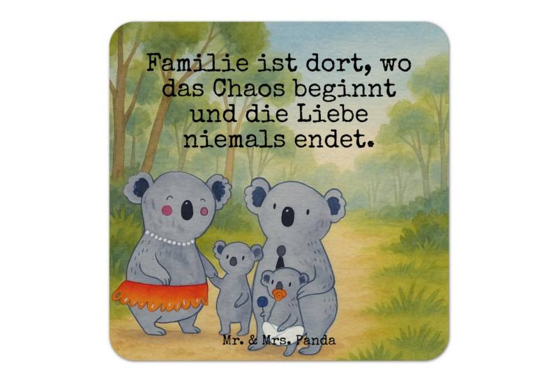 Wohndecke Koala Familie Design 50er Set - Weiß - Geschenk, Gastgeschenk Hochzei, Mr. & Mrs. Panda, Schöne Motive von Mr. & Mrs. Panda