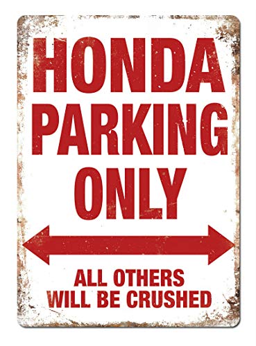 Mr.sign Honda Parking Only Blechschilder Vintage Metall Poster Warnschild Retro Schilder Blech Blechschild Wanddekoration Malerei Bar Cafe Restaurant Garten Park von Mr.sign