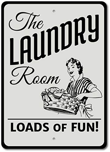 Mr.sign Laundry Room Loads of Fun Blechwand Zeichen Vintage Eisen Malerei Retro Kunst Warnung Metall Plaque Decor für Straße Cafe Bar Schlafsaal Cafeteria Mr.sign Laundry Room Loads of Fun Blechwand Zeichen Vintage Eisen Malerei Retro Kunst Warnung Metall Plaque Decor für Straße Cafe Bar Schlafsaal Cafeteria von Mr.sign