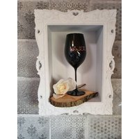 Weinglas Weinkelch Schwarz Kristall Personalisiert Beplottet Oder Gelasert Wunschtext von MrBuBDesign