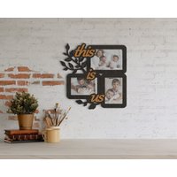 Valentinstag Bilderrahmen Collage Geschenk Für Freund Freundin Hochzeit Partygeschenk Dreifach Fotorahmen Stammbaum Holzwanddekor von MrCarpenterStore