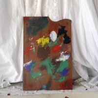 Bemalte Spritzer Vintage Künstler Palette Bemalte Spritzer Vintage Künstler Palette von MrGLovesMissB