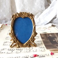 Herzförmiger Vintage Messing Fotorahmen Herzförmiger Vintage Messing Fotorahmen von MrGLovesMissB