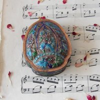 Kleine Vintage Messing Und Kupfer Box Mit Gemaltem Design Kleine Vintage Messing Und Kupfer Box Mit Gemaltem Design von MrGLovesMissB