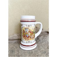 Alter Bierkrug Keramik Oktoberfest-Krug Aus von MrGift