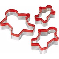 Set Von 3 Edelstahl Lebkuchen Mann Geformt Kekse Teig Cutter Gebacken Endo Ingwer Brot Kurzbrot Cookie Keks von MrHobbyCraftTools