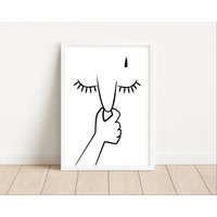 Poster Badezimmer Witzig | Nase Halten Toiletten Deko von MrTKBooker