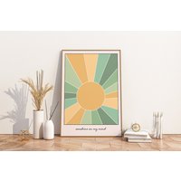 Poster Sonne | Boho Deko Sunshine in My Mind von MrTKBooker