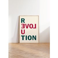 Revolution Poster | Liebe Bild Revolte Politik von MrTKBooker