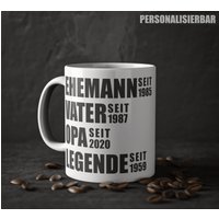 Tasse Opa Personalisierbar | Geschenk Jahresdaten von MrTKBooker
