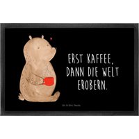 40 X 60 Fußmatte Bär Kaffee - Geschenk, Morgenroutine, Motivation, Türmatte, Vorleger, Fußabstreifer, Teddy, Teddybär, Welt Erobern, Bären von MrUndMrsPanda