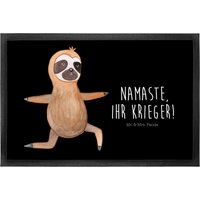 40 X 60 Fußmatte Faultier Yoga - Geschenk, Motivfußmatte, Namaste, Schmutzmatte, Deko, Türmatte, Vorleger, Schmutzfangmatte von MrUndMrsPanda