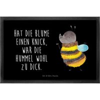 40 X 60 Fußmatte Hummel Flauschig - Geschenk, Vorleger, Süße Tiermotive, Blume, Natur, Gute Laune, Schmutzfangmatte, Fußabtreter, Lustige von MrUndMrsPanda