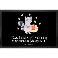 40 X 60 Fußmatte Waschbär Laterne - Geschenk, Halloween, Geschenke, Türmatte, Fußabtreter, Fußabstreifer, Herbst, Türvorleger von MrUndMrsPanda