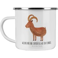 Camping Emaille Tasse Sternzeichen Steinbock - Geschenk, Metalltasse, Horoskop, Aszendent, Astrologie, Geschenk Januar von MrUndMrsPanda