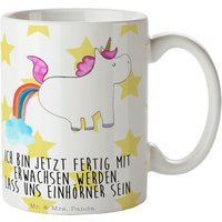 Tasse Einhorn Pupsend - Geschenk, Becher, Büro, Einhörner, Unicorn, Frühstück, Kaffeetasse, Tee, Deko, Kaffeebecher von MrUndMrsPanda