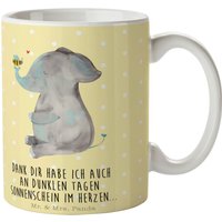 Tasse Elefant & Biene - Geschenk, Liebesgeschenk, Liebesspruch, Tiere, Gute Laune, Becher, Liebesbeweis, Büro, Lustige Sprüche, Frühstück von MrUndMrsPanda