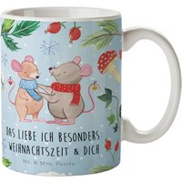 Tasse Mäuse Weihnachten - Geschenk, Kaffeetasse, Advent, Büro, Nikolaus, Becher, Heiligabend, Weihnachtsdeko, Frühstück, Tee, Kaffeebecher von MrUndMrsPanda