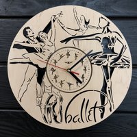 Ballett Uhr Geschenk Für Männer Frauen 5. Jahrestag Personalisiert Poster Nach Maß Wandbehang Holz Cutout von MrWoodGifts