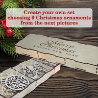 Einzigartiges Weihnachtsgeschenk Für Sie Und Ihn, Personalisierte Weihnachtsverzierungen, Benutzerdefinierter Weihnachtsbaum-Dekor, Set Von von MrWoodGifts