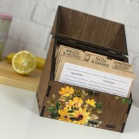 Familien Rezeptkarten Halter Divider Mit 180 Personalisiert Geschenk Für Mama Rezeptbox Beste Muttertagsgeschenk Weihnachten Housewarming von MrWoodGifts