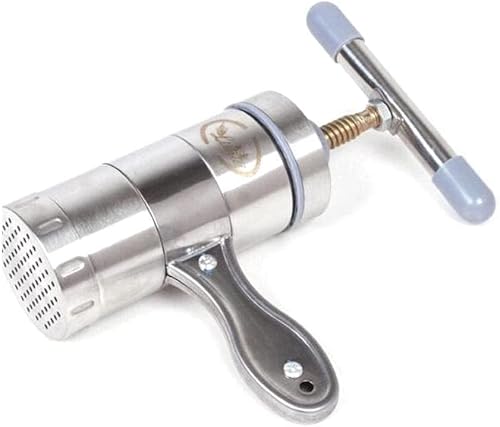 Mrchrogge Edelstahl-Nudelmaschine – Manuelle Pasta-Presse mit 2 Aufsätzen für hausgemachte Nudeln. von Mrchrogge