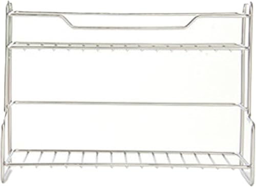 Mrchrogge Edelstahl-Regal Doppeldecker, Küchenregal, Badezimmer-Organizer, Aufbewahrungsregal, platzsparend (Silber) von Mrchrogge