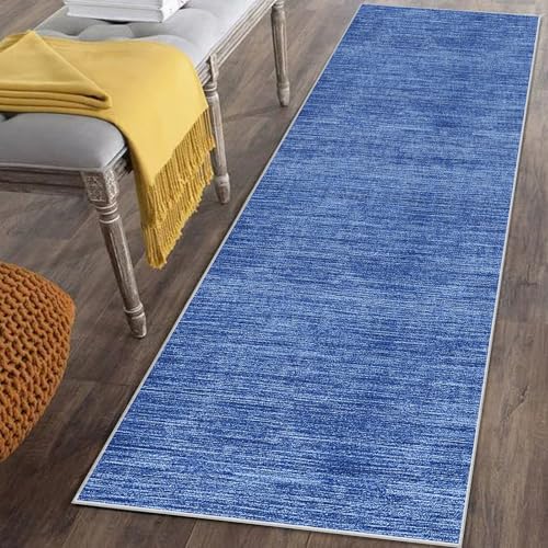 Läufer Teppich für Flur Lang Rutschfest 70 x 120 cm Blau Küchenläufer Teppich Läufer für Küche Waschbar Teppichläufer Flur Teppich Küchenteppich Schmutzfangmatte für Eingang Wohnzimmer Schlafzimmer Läufer Teppich für Flur Lang Rutschfest 70 x 120 cm Blau Küchenläufer Teppich Läufer für Küche Waschbar Teppichläufer Flur Teppich Küchenteppich Schmutzfangmatte für Eingang Wohnzimmer Schlafzimmer von Mreoqja