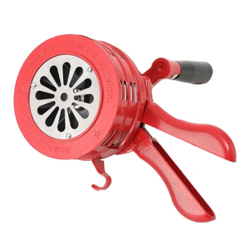 Mreryyse Handsirene 110dB Tragbarer Handkurbel-Alarm, Tragbar Einklappbar Alarmsirene Aluminiumgehäuse Sirene, Manuell Betriebenes Luftangriffshorn AirHorn Sirenen für Feueralarm den Heim, Rot Mreryyse Handsirene 110dB Tragbarer Handkurbel-Alarm, Tragbar Einklappbar Alarmsirene Aluminiumgehäuse Sirene, Manuell Betriebenes Luftangriffshorn AirHorn Sirenen für Feueralarm den Heim, Rot von Mreryyse