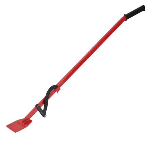 Mreryyse Profi Fällheber 130cm, Sägenspezi Fällheber mit Wendehaken & Rutschfester Handgriff, 5cm Breite Stammwender Heber zum Baumfällen, Belastung max 450kg, Rot von Mreryyse