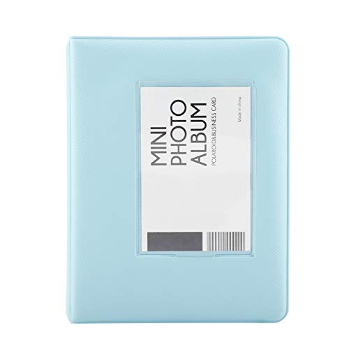 64 Taschen Mini-Fotoalbum, Passt Mini-Kamera, Polaroid-Kamera, Mini 7s, 8, 25, 50s, 90, Mini 3-Zoll-Film, Bild Fall Aufbewahrung (Blau) von Mrisata