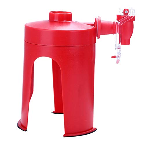 Handdruck-Kohlensäuregetränkemaschine, Kohlensäurehaltiger Soft-Soda-Spender Alle Flaschengetränke, Kohlensäurehaltiger Getränkespender (Rot) von Mrisata