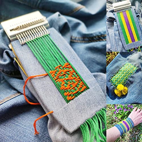 Kleine Webstühle Zum Weben, Webwerkzeug Vom Typ Speedweve, Webstuhl Anfänger, Stopfwebstuhl, Kleines Webstuhl-Set, Webwerkzeug aus Holz, DIY-Webkunst auf Kleidung, Socken (14 von Mrisata
