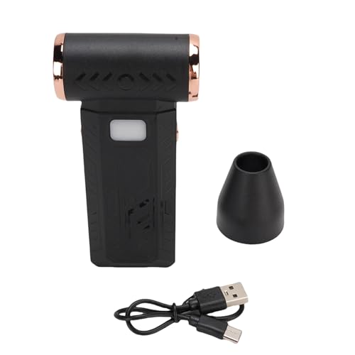 Mrisata Elektrischer Luftbläser Wiederaufladbar Multifunktional Starkes Gebläse Trocknen Haustiere Camping Outdoor Reisen USB Aufladbar LED Licht (Schwarz) von Mrisata