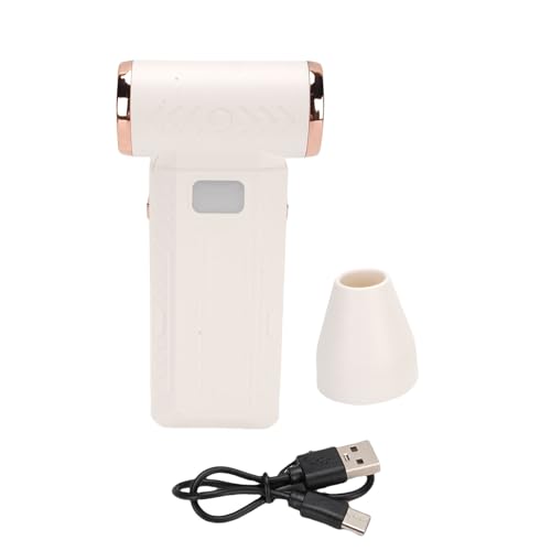 Mrisata Elektrischer Luftbläser Wiederaufladbar Multifunktional Starkes Gebläse Trocknen Haustiere Camping Outdoor Reisen USB Aufladbar LED Licht (Weiß) von Mrisata