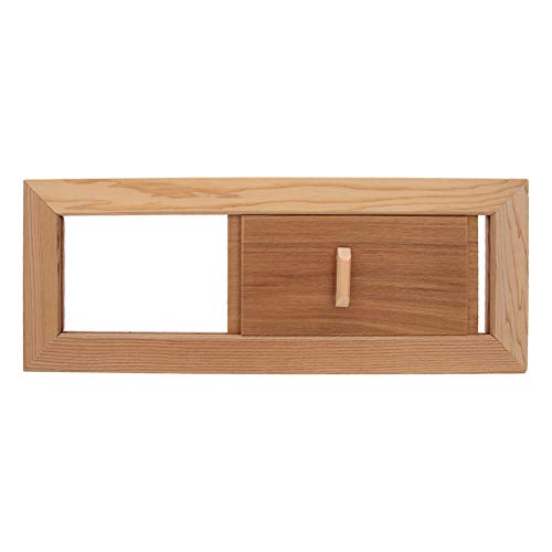 Mrisata Holz Sauna Vent 13.4x5.1x0.4in Sauna Lüftung, Sauna Vent Holz Lüftungsgitter Dampfbad Saunaraum Lüftungsplatte Zedernholz Lüftungsgitter Saunazubehör von Mrisata