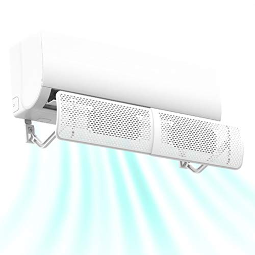 Mrisata Klimaanlage Windschutzscheibe Teleskopauslass Deflektor Einstellbarer Luftkühlungspapierwindrichtung Controller für Home Office ABS Kunststoff 43,5 Bis 70 cm (A) von Mrisata