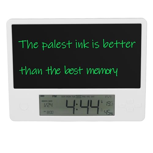 Mrisata LCD -Schreibblock mit Kalender, Uhr, Stift, Tragbarer Elektronischer Notizblock für Home & Office von Mrisata