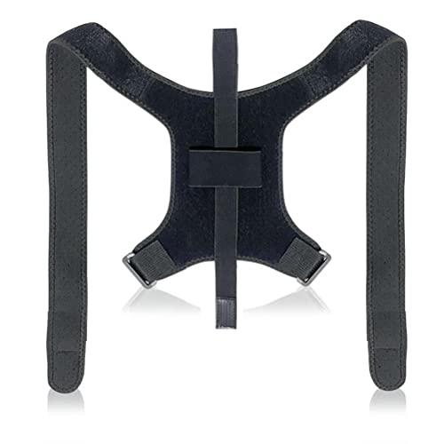 Mrisata Rückengurt für Quest 2 VR verstellbarer Halter für Power Bank leicht atmungsaktiv bequem Haltungskorrektur schwarz 23cm x 25cm (Schwarz) von Mrisata