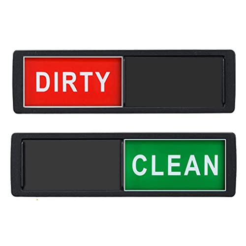 Spülmaschinenmagnet „Clean Dirty“-Schild, Leicht Lesbare Folie, Starker Magnet „Clean Dirty“-Magnet für die Organisation der Spülmaschinenküche, Spülmaschinenmagnet, Dirty (B) von Mrisata