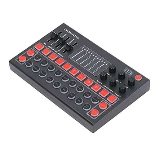 Voice Changer Sound Board Audio Interface Board Live Soundkarte Live Soundboard Studio Aufnahmegeräte Voice Changer Sound Board LED-Anzeige Rauschunterdrückung Dual Channel Live Voice Changer Sound Board Audio Interface Board Live Soundkarte Live Soundboard Studio Aufnahmegeräte Voice Changer Sound Board LED-Anzeige Rauschunterdrückung Dual Channel Live von Mrisata