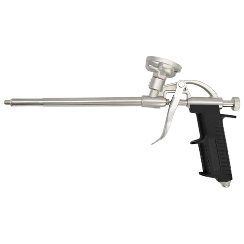 Mritrit Klebe Schaumpistole mit PU Gummiertem Handgriff, Short Schaumpistolen, 31 cm Bauschaumpistole, Metall Foam Gun für Bauschaum Montageschaum Zargenschaum Klebeschaum Dämmschaum Mritrit Klebe Schaumpistole mit PU Gummiertem Handgriff, Short Schaumpistolen, 31 cm Bauschaumpistole, Metall Foam Gun für Bauschaum Montageschaum Zargenschaum Klebeschaum Dämmschaum von Mritrit