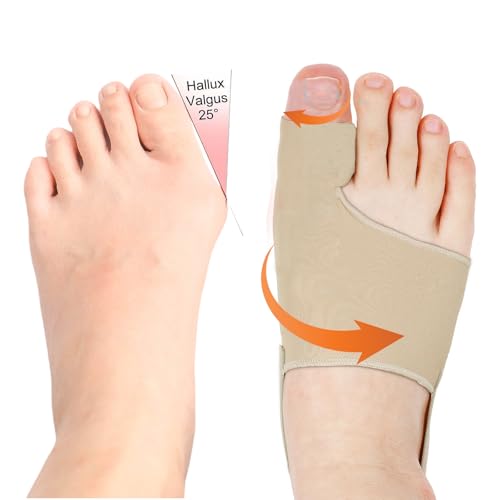 Mrltau 1 paar Hallux Valgus Korrektur Schiene, rutschfester Bunion Zehenspreizer, Hallux Valgus Socken, Hallux Valgus Bandage für Tag Nacht, Zehenschutz großer zeh von Mrltau
