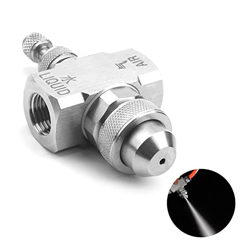 MroMax 1/4BSP Innengewinde 30 Grad Runde Spray Luft Zerstäubung Nebeldüse 304 Edelstahl von MroMax