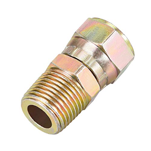 MroMax 1 x Karbonstahl-Schlauchverschraubung mit Drehgelenk, 0,95 cm Außenrohr, Anti-Twist-Schlauchverschraubung für Hochdruckreiniger-Schläuche MroMax 1 x Karbonstahl-Schlauchverschraubung mit Drehgelenk, 0,95 cm Außenrohr, Anti-Twist-Schlauchverschraubung für Hochdruckreiniger-Schläuche von MroMax