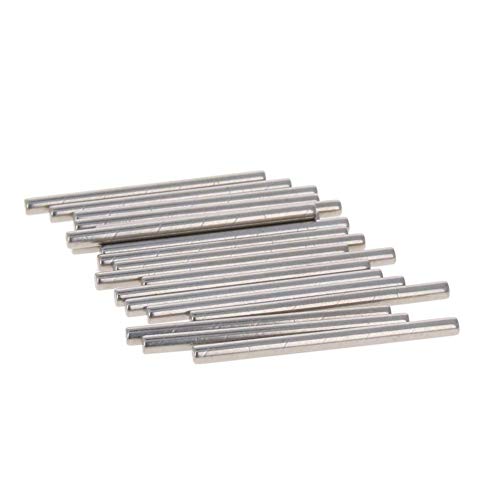 MroMax 100 Stück 2,5 x 35 mm Dübelstifte 304 Edelstahl Holz Etagenbett Dübel Pins Regal Stützen Regale Silber Ton von MroMax